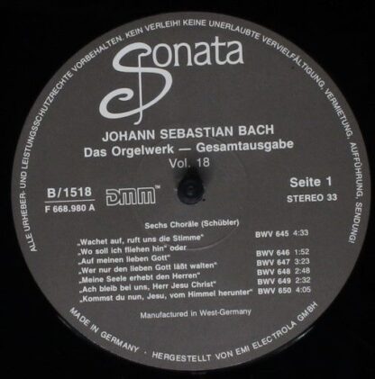 DMM Studio B/1518 - Johann Sebastian Bach - Das Orgelwerk Folge - Image 3