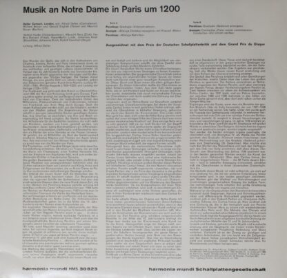 Harmonia Mundi HMS 30 823 - Pérotin, Deller Consort - Musik An N - Image 2