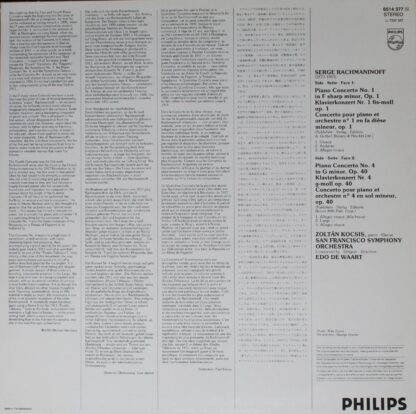 Philips 6514 377 - Sergei Vasilyevich Rachmaninoff, Zoltán Kocsi - Image 2