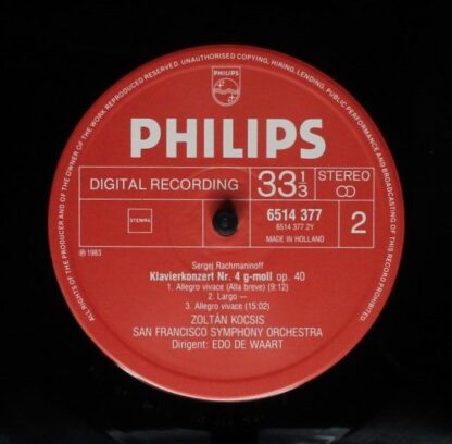Philips 6514 377 - Sergei Vasilyevich Rachmaninoff, Zoltán Kocsi - Image 4