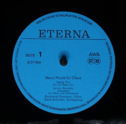 Eterna 8 27 906 - Burkhard Glaetzner, Isang Yun, Iannis Xenakis, - Image 3