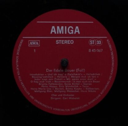Amiga 8 45 067 - Leo Fall, Carl Zeller, Sonja Knittel, Brigitte - Image 3