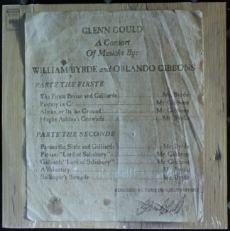 Columbia Masterworks M 30825 - Glenn Gould, William Byrd, Orland