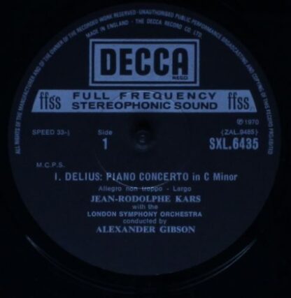DECCA SXL 6435 - Frederick Delius, Claude Debussy, Jean-Rodolphe - Image 3