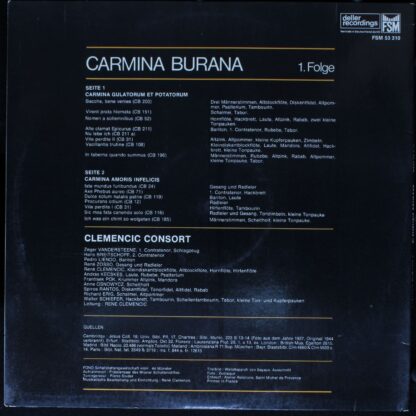 FSM FSM 53 310 - Clemencic Consort, René Clemencic - Carmina Bur - Image 2