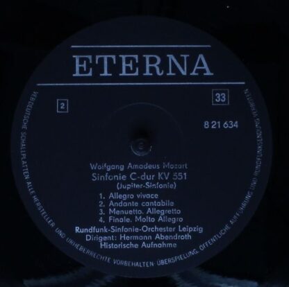 Eterna 8 21 634 - Wolfgang Amadeus Mozart, Hermann Abendroth, Ru - Image 4