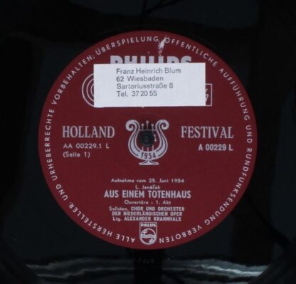 Philips A 00229 L - Leoš Janáček, Orchestra Of The Netherlands O - Image 7