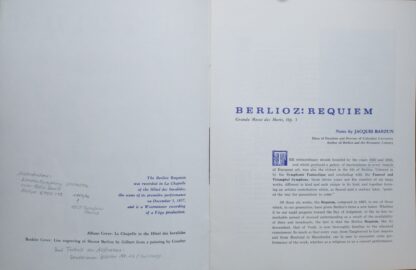 Westminster XWN 2227 - Hector Berlioz, Hermann Scherchen - Requi - Image 3