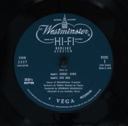 Westminster XWN 2227 - Hector Berlioz, Hermann Scherchen - Requi - Image 6
