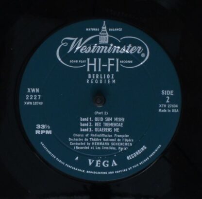 Westminster XWN 2227 - Hector Berlioz, Hermann Scherchen - Requi - Image 7