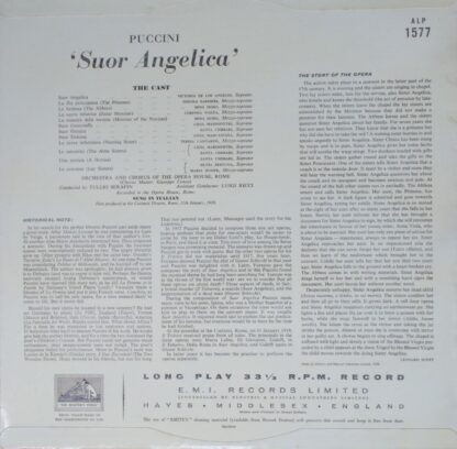 His Master's Voice ALP 1577 - Giacomo Puccini, Victoria De Los A - Image 2