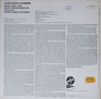 VOX (6) STGBY 649 - Clara Schumann, Michael Ponti, Berliner Sinf - Image 2