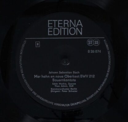 Eterna 8 26 874 - Johann Sebastian Bach, Edith Mathis, Peter Sch - Image 4