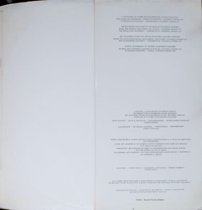 Hungaroton SLPX 1301 - Béla Bartók, György Lehel, Budapest Symph - Image 6