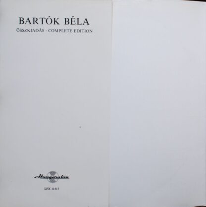 Hungaroton LPX 11517 - Béla Bartók, Tusa Erzsébet, Magyar Rádió - Image 2