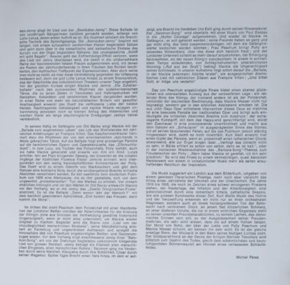 CBS CBS 77268 - Kurt Weill, Bertolt Brecht, Lotte Lenya - Die Dr - Image 7