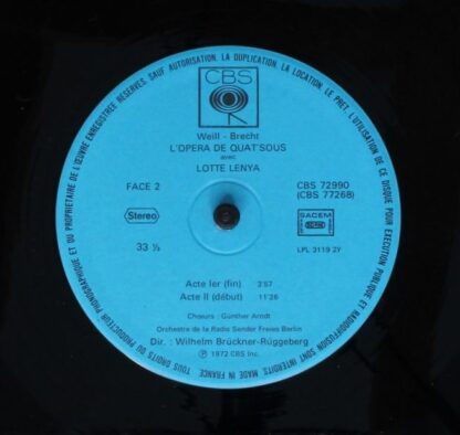 CBS CBS 77268 - Kurt Weill, Bertolt Brecht, Lotte Lenya - Die Dr - Image 10