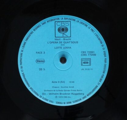 CBS CBS 77268 - Kurt Weill, Bertolt Brecht, Lotte Lenya - Die Dr - Image 11