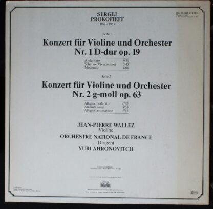 Bellaphon 680⋅27⋅007 - Sergei Prokofiev - Konzerte Für Violine U - Image 4