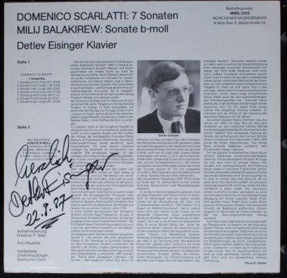 Münchener Musikseminar MMS 2209 - Domenico Scarlatti, Mily Balak - Image 2