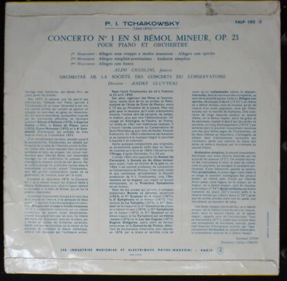 La Voix De Son Maître FALP 102 - Pyotr Ilyich Tchaikovsky, Aldo - Image 2