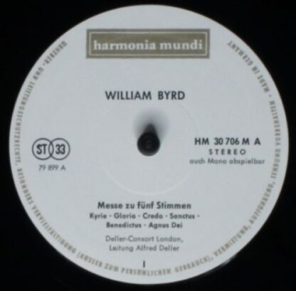 Harmonia Mundi HM 30706 M - William Byrd, Deller Consort - Messe - Image 4