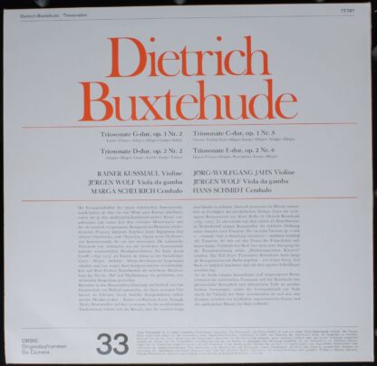 Orbis 77 797 - Dieterich Buxtehude - Triosonaten - Image 2