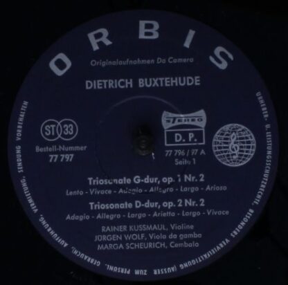 Orbis 77 797 - Dieterich Buxtehude - Triosonaten - Image 3