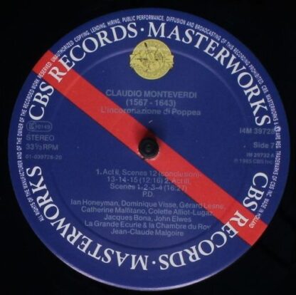 CBS Masterworks I4M 39728 - Claudio Monteverdi, Jean-Claude Malg - Image 9