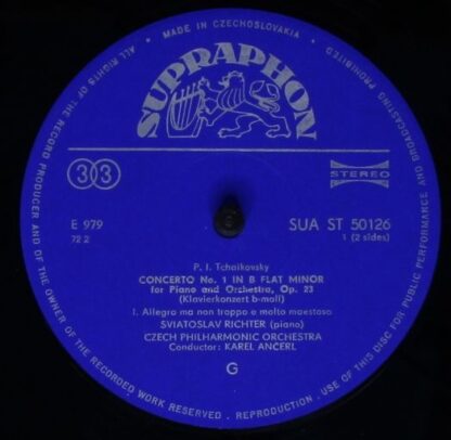 Supraphon SUA 50126 - Pyotr Ilyich Tchaikovsky, Sviatoslav Richt - Image 3