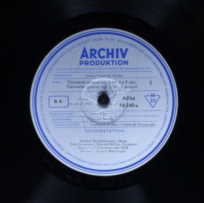 Archiv Produktion 14240 APM - Georg Friedrich Händel - Concerto - Image 7