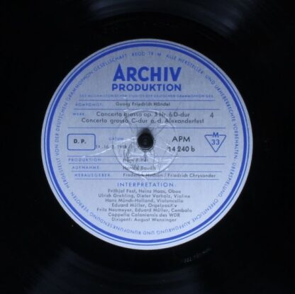 Archiv Produktion 14240 APM - Georg Friedrich Händel - Concerto - Image 8