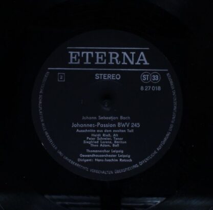 Eterna 8 27 018 - Johann Sebastian Bach, Arleen Auger, Heidi Rie - Image 4