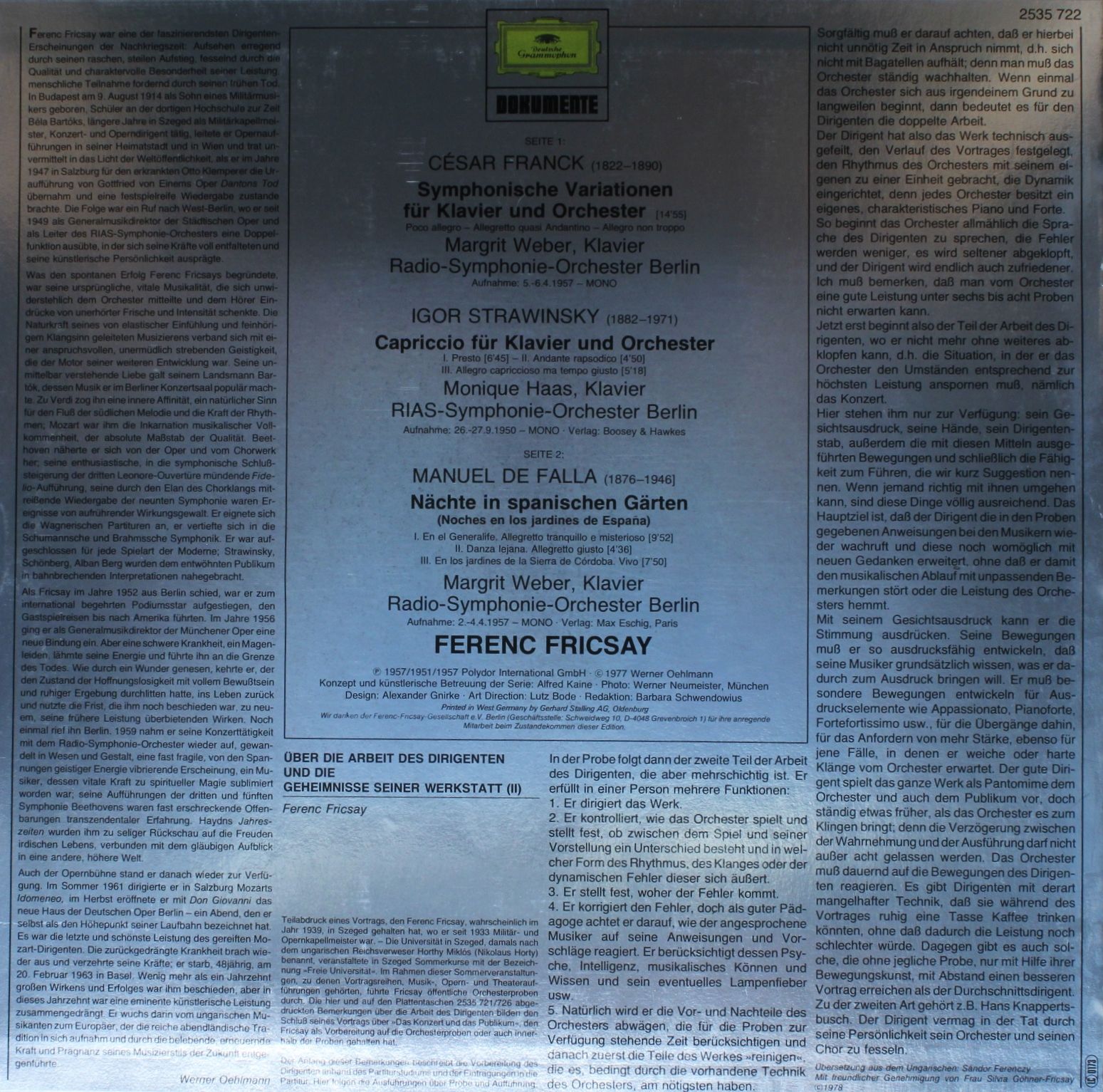 Deutsche Grammophon 2535 722 - Ferenc Fricsay - Fricsay Edition - Image 2