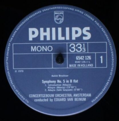 Philips 6768 023 - Eduard van Beinum, Concertgebouworkest - The - Image 6