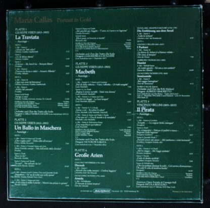 Classicaphon 30001 - Maria Callas - Portrait In Gold Vol: 2 - Image 2