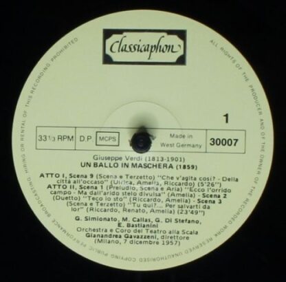 Classicaphon 30001 - Maria Callas - Portrait In Gold Vol: 2 - Image 5