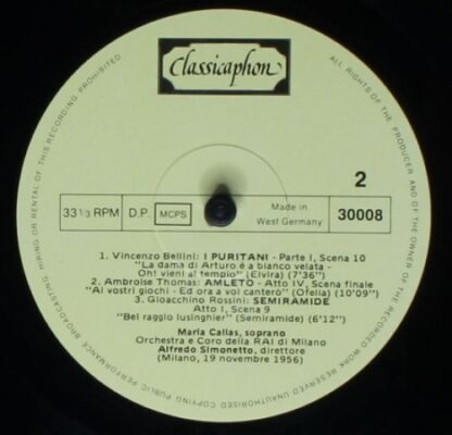 Classicaphon 30001 - Maria Callas - Portrait In Gold Vol: 2 - Image 8