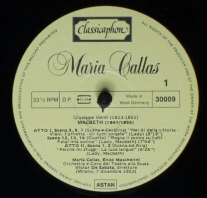 Classicaphon 30001 - Maria Callas - Portrait In Gold Vol: 2 - Image 9
