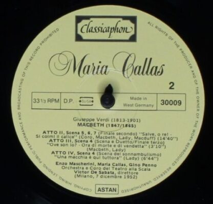 Classicaphon 30001 - Maria Callas - Portrait In Gold Vol: 2 - Image 10