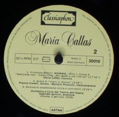 Classicaphon 30010, 30017, 30018, 30019, 30020 - Maria Callas - - Image 4