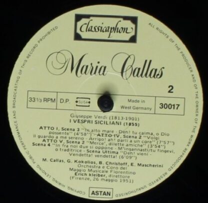 Classicaphon 30010, 30017, 30018, 30019, 30020 - Maria Callas - - Image 6