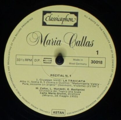 Classicaphon 30010, 30017, 30018, 30019, 30020 - Maria Callas - - Image 7