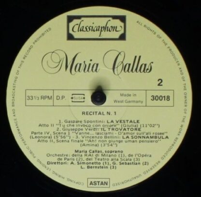 Classicaphon 30010, 30017, 30018, 30019, 30020 - Maria Callas - - Image 8