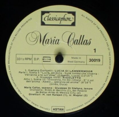 Classicaphon 30010, 30017, 30018, 30019, 30020 - Maria Callas - - Image 9