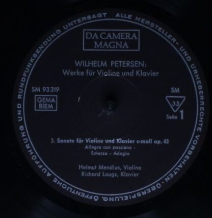 Da Camera Magna SM 93318-19 - Wilhelm Petersen, Helmut Mendius, - Image 6