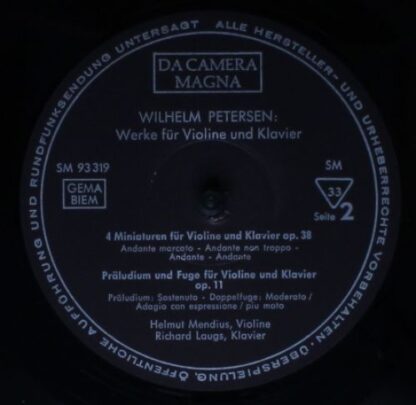 Da Camera Magna SM 93318-19 - Wilhelm Petersen, Helmut Mendius, - Image 7