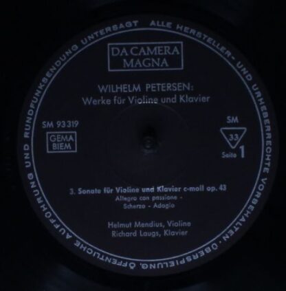 Da Camera Magna SM 93318-19 - Wilhelm Petersen, Helmut Mendius, - Image 6