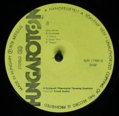 Hungaroton SLPX 11900 - Lang István - Rhymes / Constellations / - Image 4