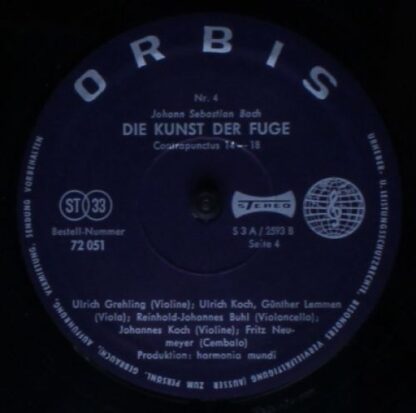 Orbis 72 037 - Johann Sebastian Bach - Die Kunst Der Fuge - Image 11